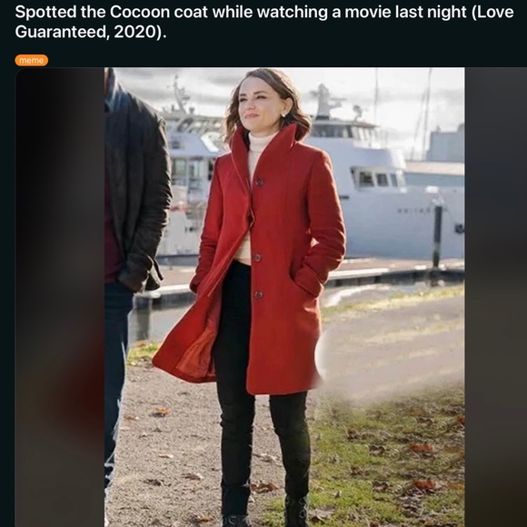 New without tags_Wilfred Cocoon Coat_2XS_Row Red - Picture 8 of 10